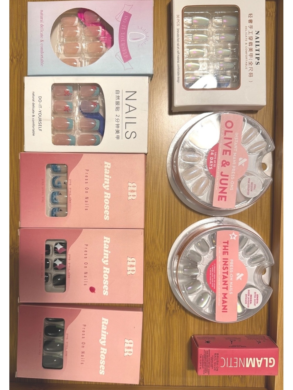 8 Set Press On Nail Bundle Y2K Cute Mixed Styles New